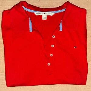 Tommy Hilfiger Vibrant Red Polo Shirt